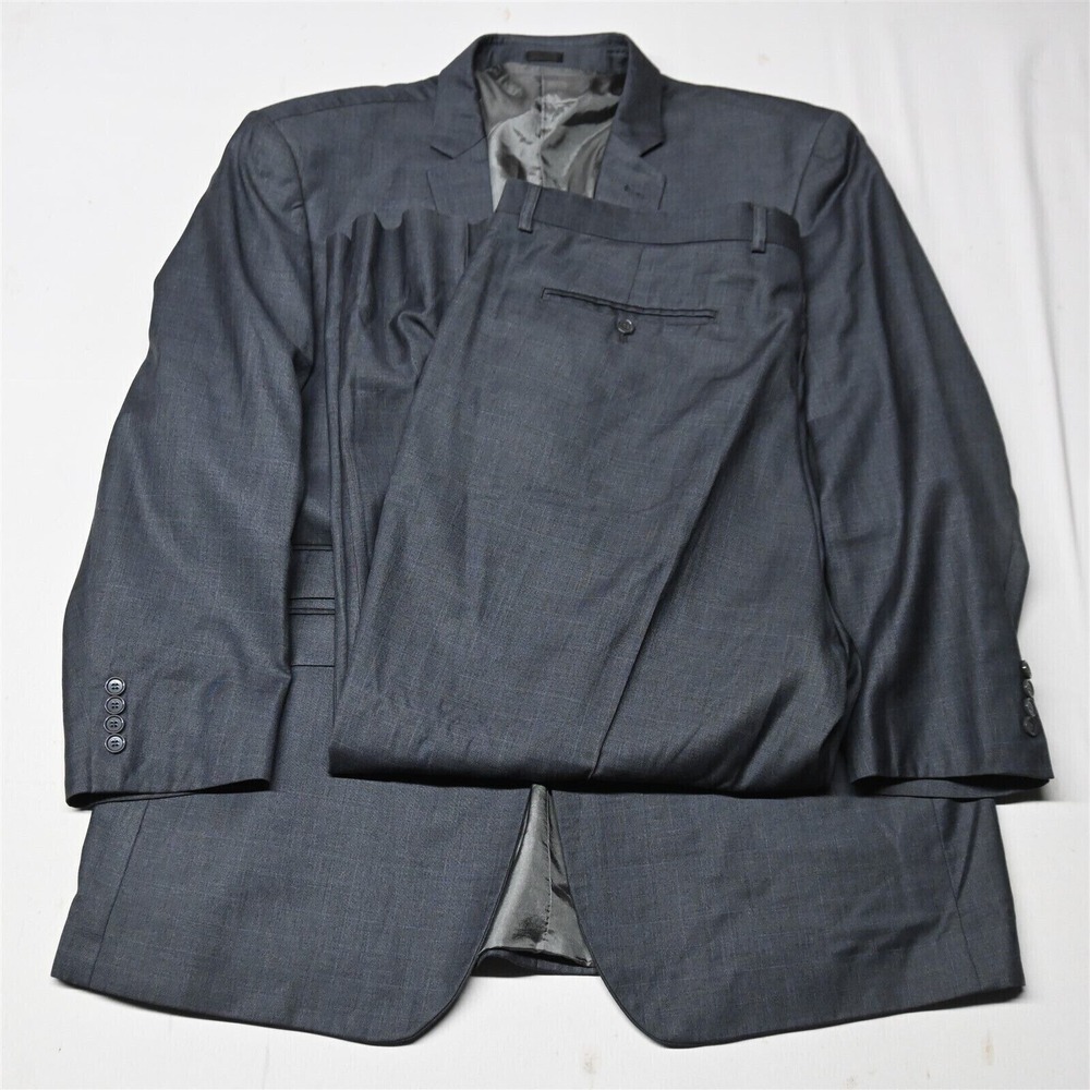 Stacy Adams 50r 44x30 Gray Check Mens Sport Coat Jacket Pants Suit